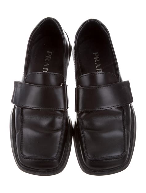 loafer square toe prada|loafers Prada women's.